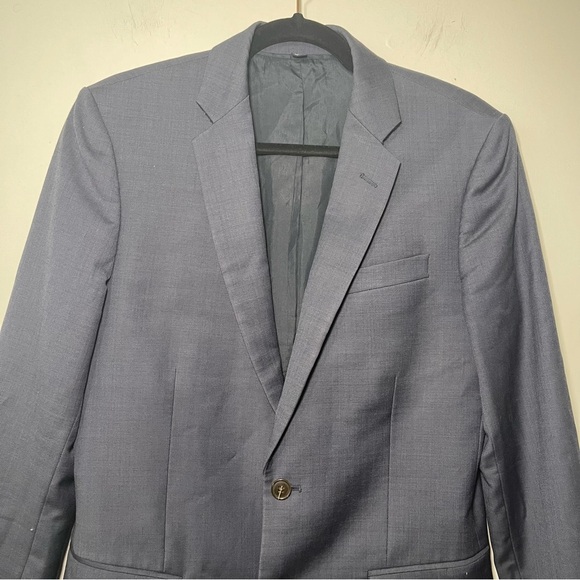 J.Crew Factory Men’s Navy Wool Thompson Blazer Size 36S Two Button Suit Jacket - Picture 3 of 11